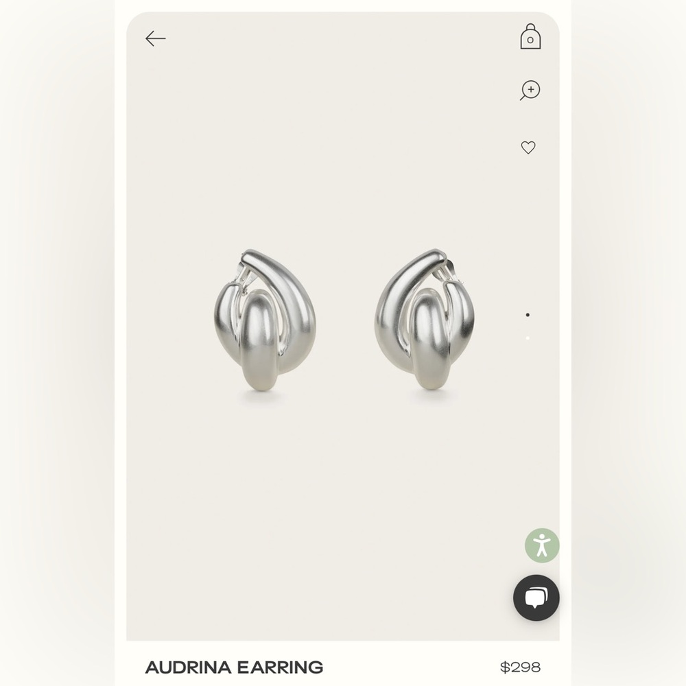 Cult Gaia Silver Audrina Earrings